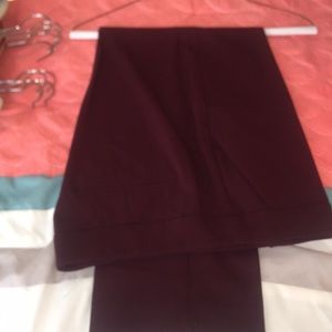 New York & Company size 10 pants. Maroon color